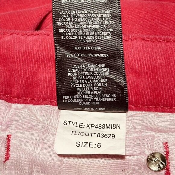 KUT from the Kloth Womens Red Corduroy Pants - Picture 10 of 12